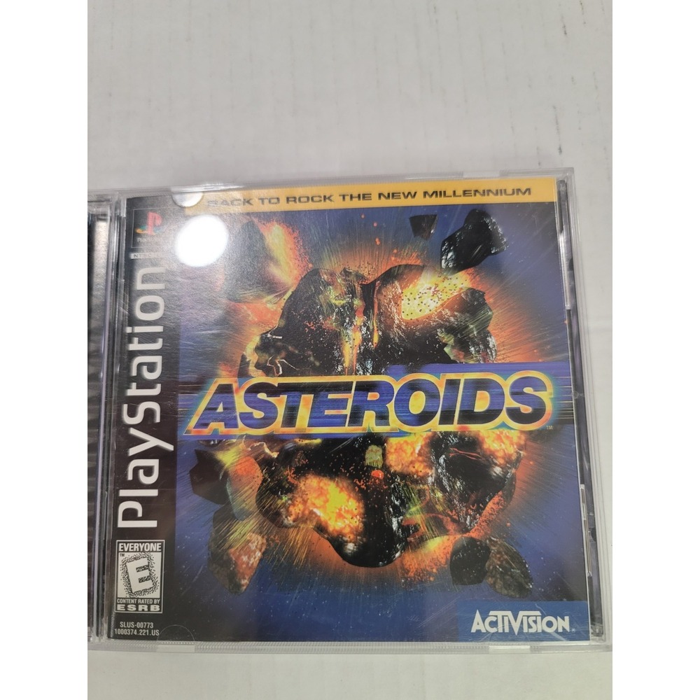 Asteroids (Sony PlayStation 1, 1998) complete with manual